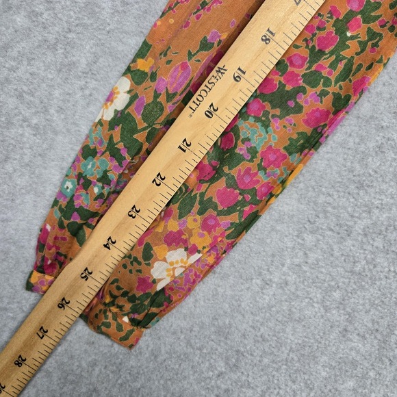 Banjanan Dress Womens XS Extra Small Floral Patchwork Boho Long‎ Sleeve Maxi - Picture 13 of 16